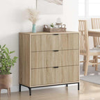 Aparador Roble Sonoma 79,5 x 33 x 82 cm Madera de ingeniería