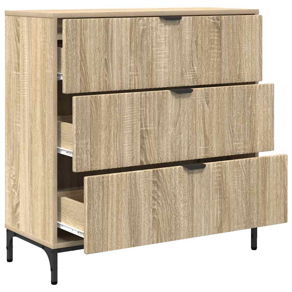 Aparador Roble Sonoma 79,5 x 33 x 82 cm Madera de ingeniería