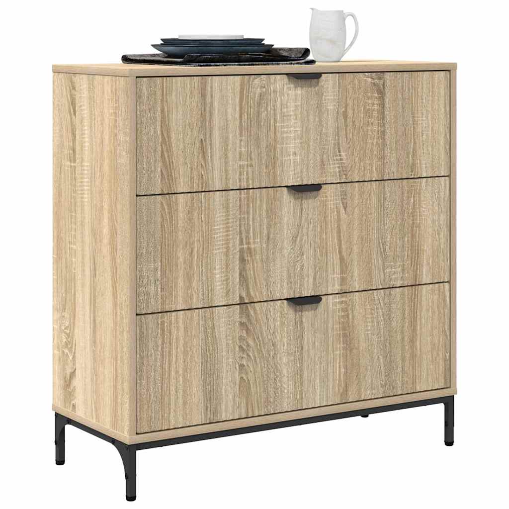 Aparador Roble Sonoma 79,5 x 33 x 82 cm Madera de ingeniería