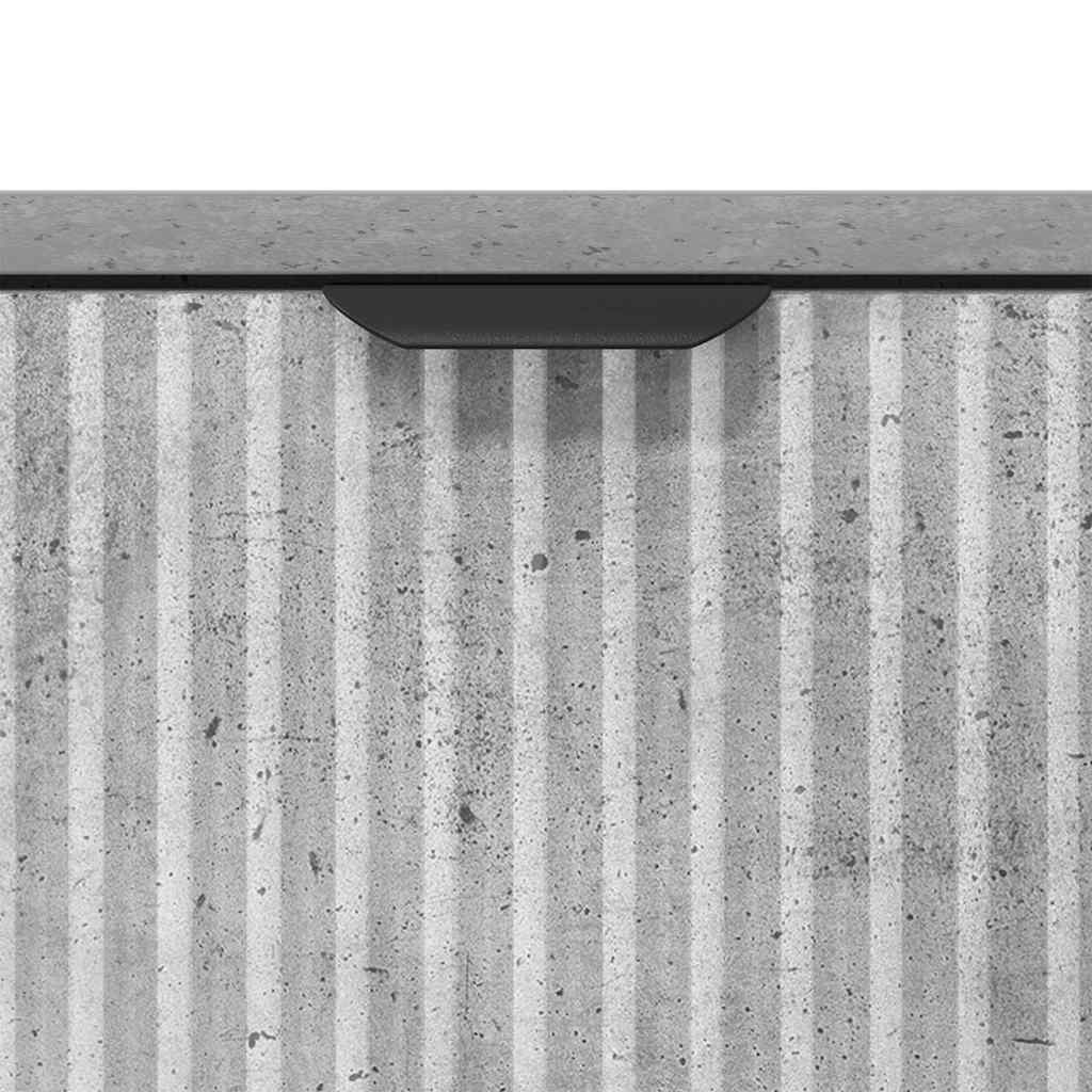 Aparador Gris Concreto 79,5 x 33 x 82 cm Madera de ingeniería