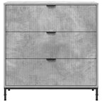 Aparador Gris Concreto 79,5 x 33 x 82 cm Madera de ingeniería