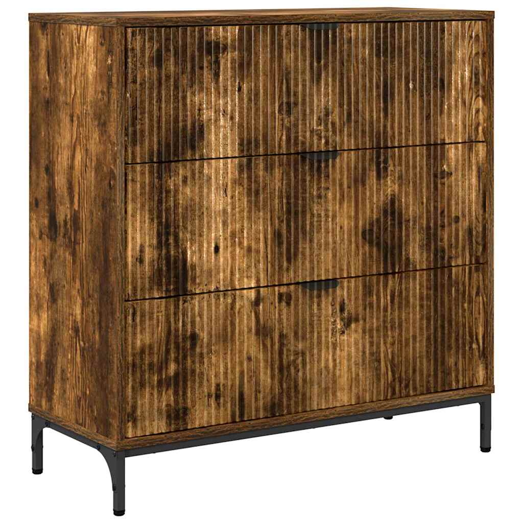 Aparador Roble ahumado 79,5 x 33 x 82 cm Madera de ingeniería