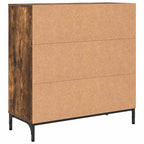 Aparador Roble ahumado 79,5 x 33 x 82 cm Madera de ingeniería