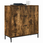 Aparador Roble ahumado 79,5 x 33 x 82 cm Madera de ingeniería