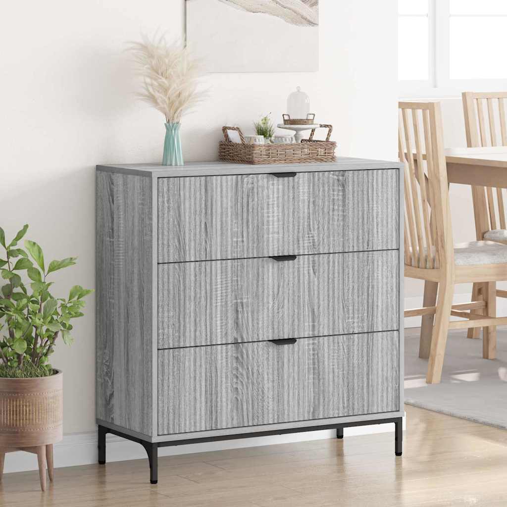 Aparador Gris Sonoma 79,5 x 33 x 82 cm Madera de ingeniería