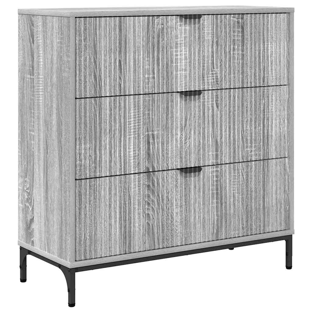 Aparador Gris Sonoma 79,5 x 33 x 82 cm Madera de ingeniería
