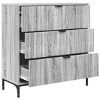 Aparador Gris Sonoma 79,5 x 33 x 82 cm Madera de ingeniería