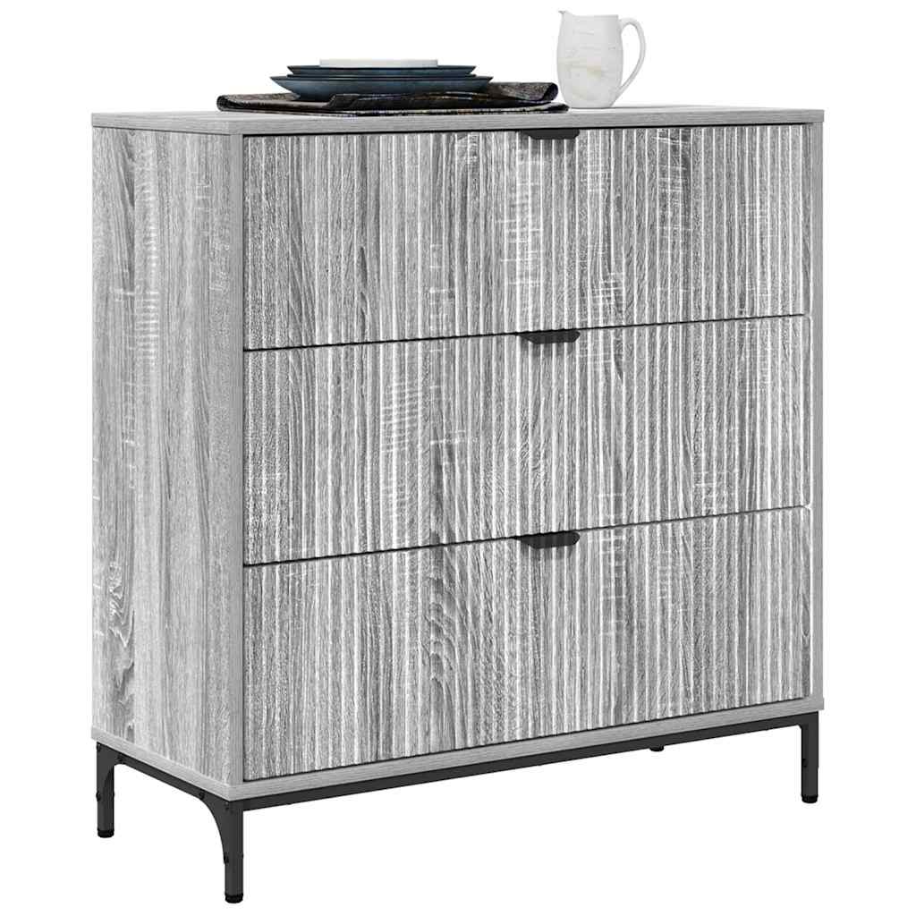 Aparador Gris Sonoma 79,5 x 33 x 82 cm Madera de ingeniería