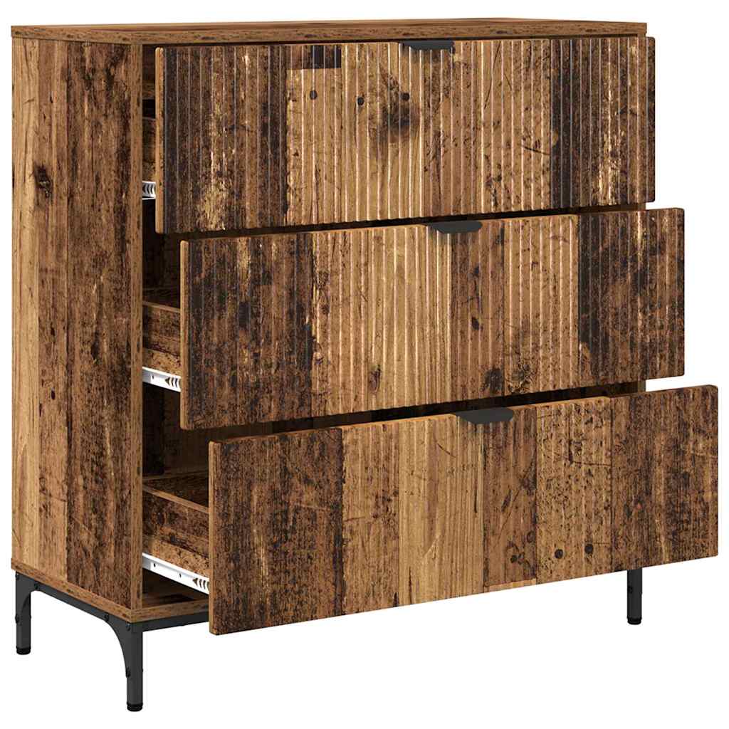 Aparador Madera vieja 79,5 x 33 x 82 cm Madera de ingeniería