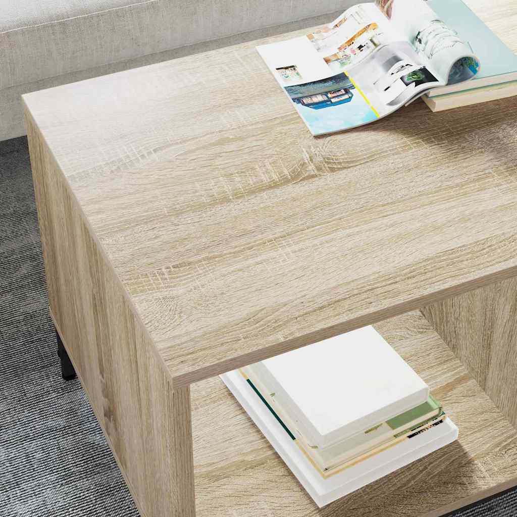 Mesa de Café Roble Sonoma 90 x 49 x 46 cm Madera de ingeniería
