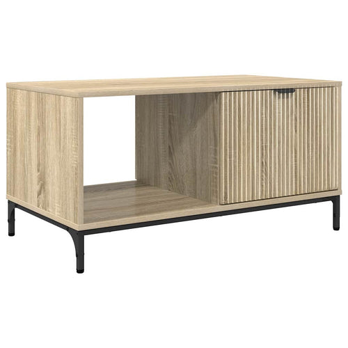 Mesa de Café Roble Sonoma 90 x 49 x 46 cm Madera de ingeniería