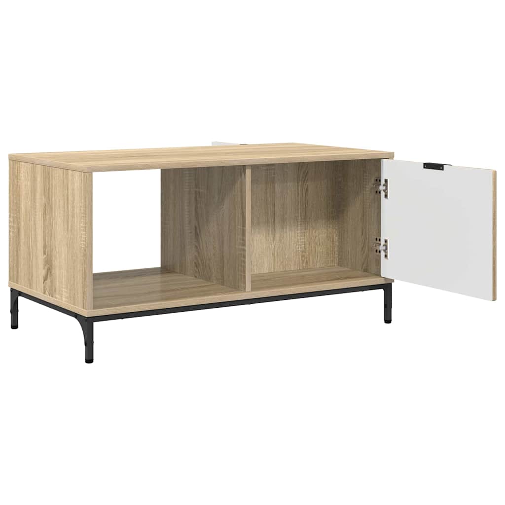 Mesa de Café Roble Sonoma 90 x 49 x 46 cm Madera de ingeniería