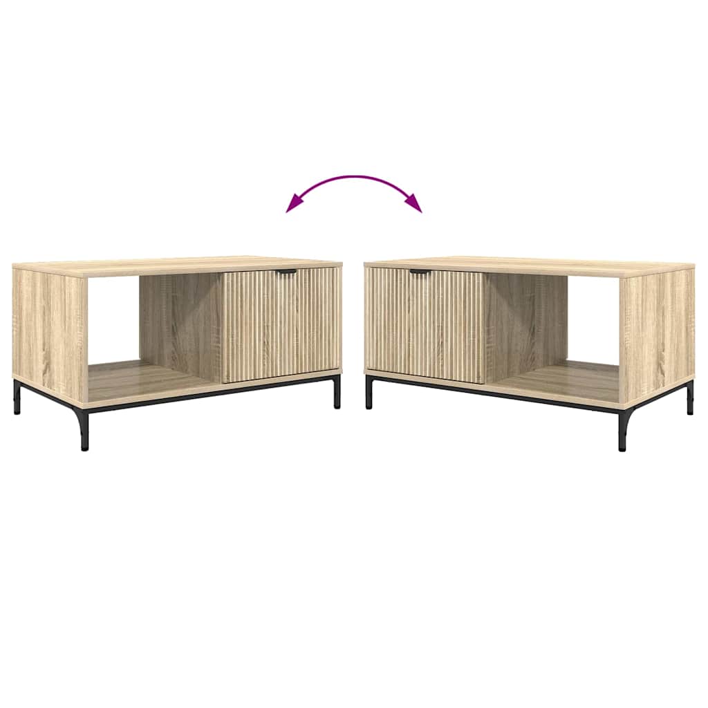 Mesa de Café Roble Sonoma 90 x 49 x 46 cm Madera de ingeniería