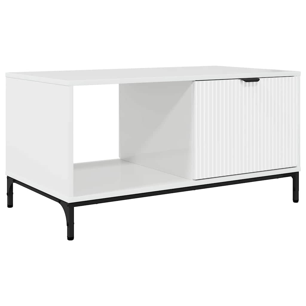 Mesa de Café brillante 90 x 49 x 46 cm Madera de ingeniería