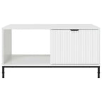 Mesa de Café brillante 90 x 49 x 46 cm Madera de ingeniería