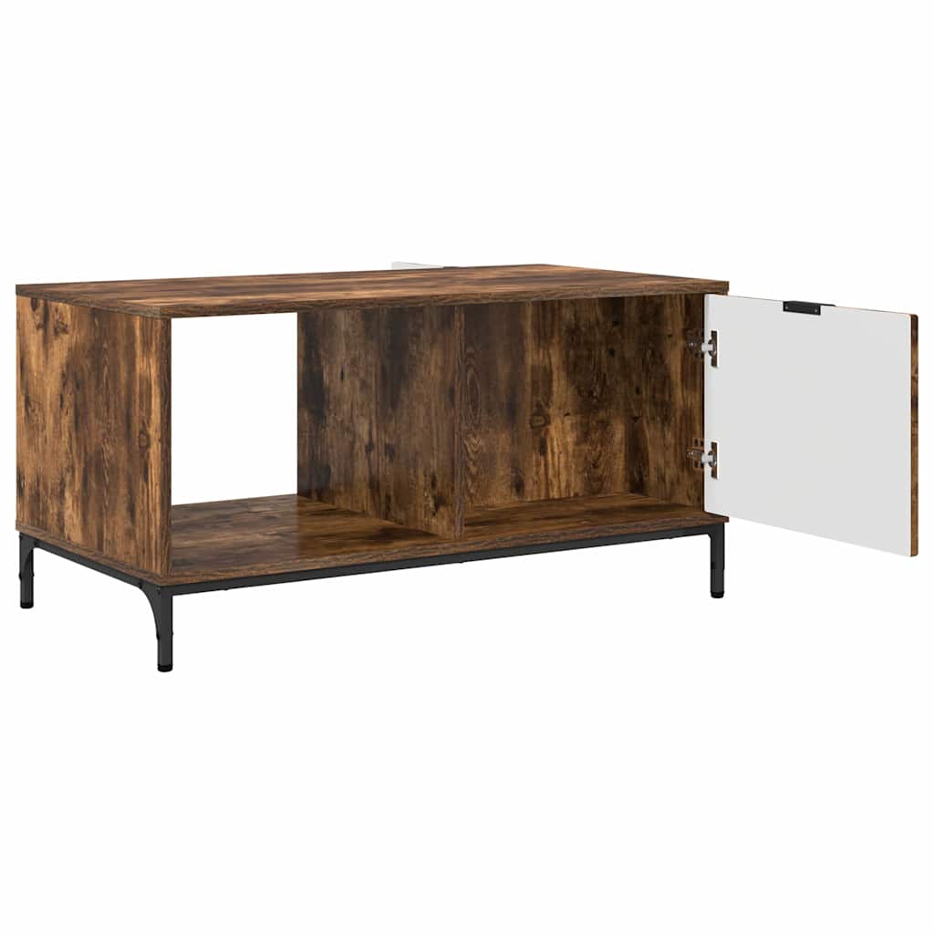 Mesa de Café Roble ahumado 90 x 49 x 46 cm Madera de ingeniería