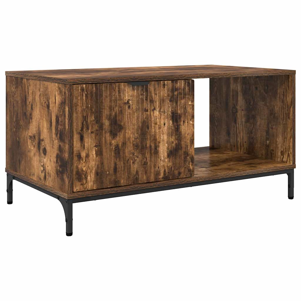 Mesa de Café Roble ahumado 90 x 49 x 46 cm Madera de ingeniería