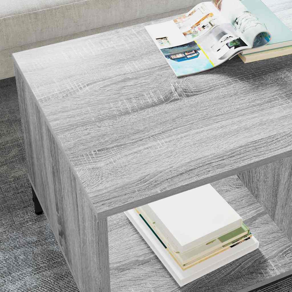 Mesa de Café Gris Sonoma 90 x 49 x 46 cm Madera de ingeniería