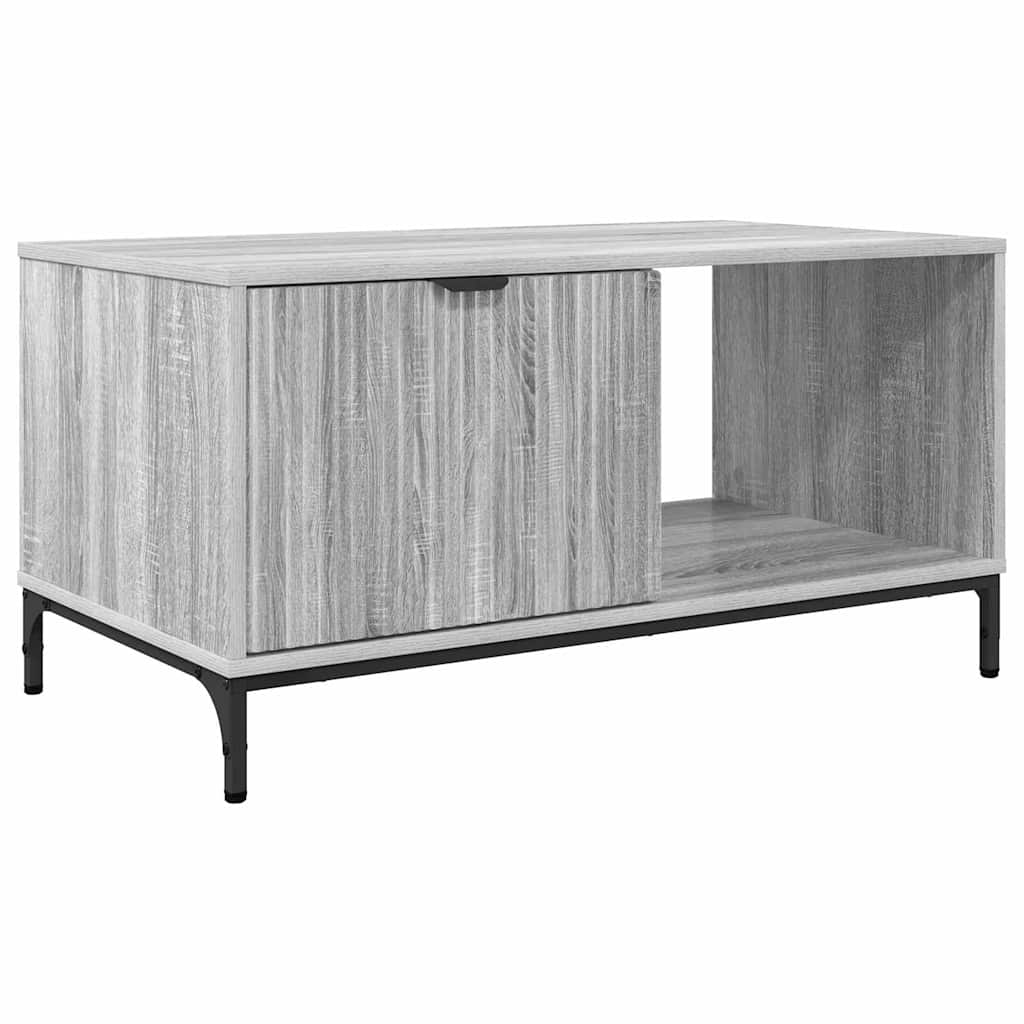 Mesa de Café Gris Sonoma 90 x 49 x 46 cm Madera de ingeniería