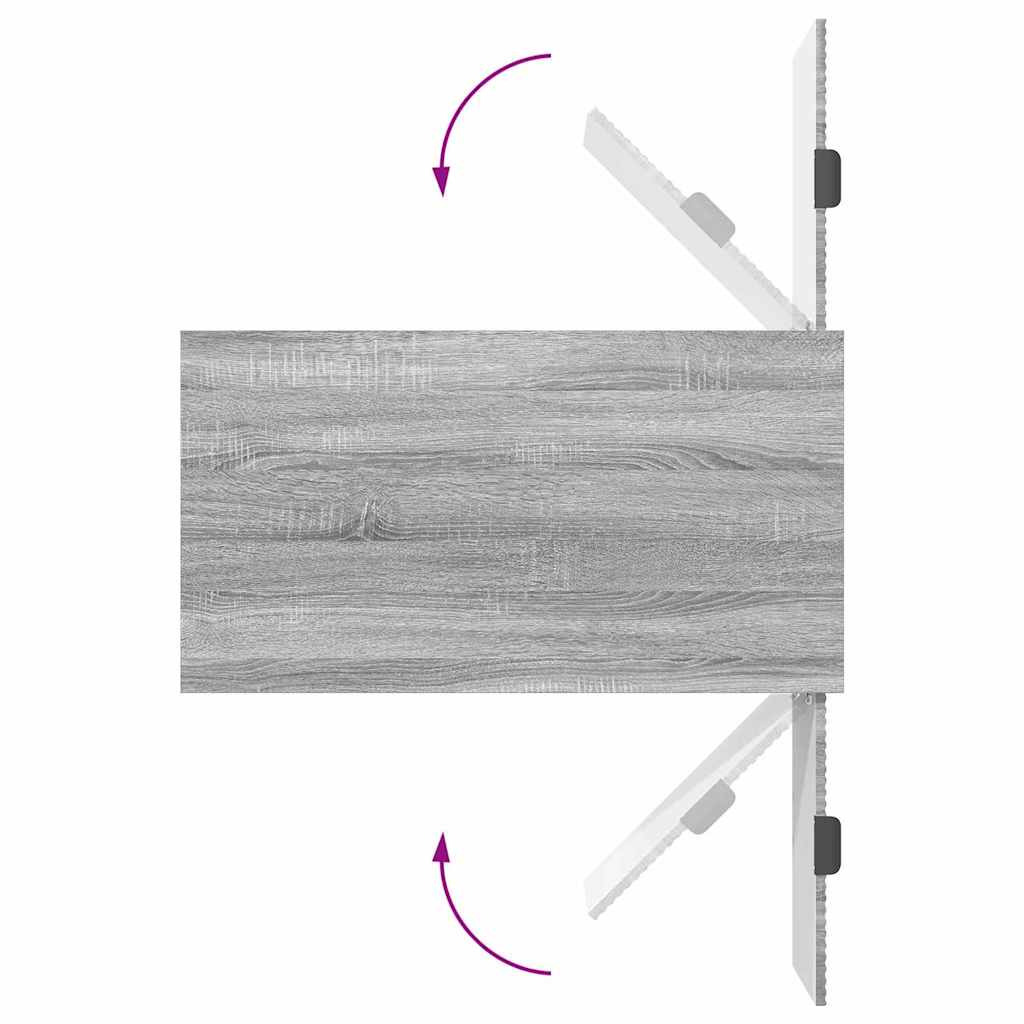 Mesa de Café Gris Sonoma 90 x 49 x 46 cm Madera de ingeniería