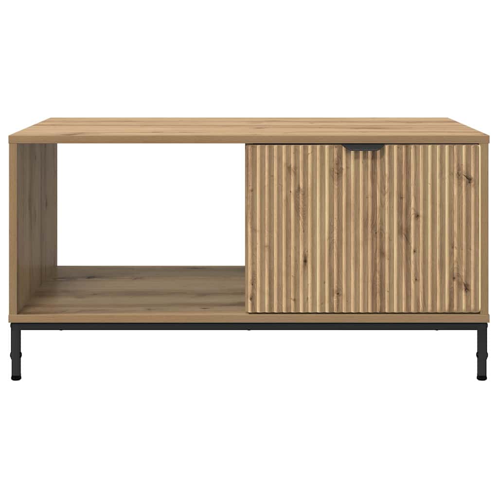 Mesa de Café con cajón Roble artesanal 90 x 49 x 46 cm