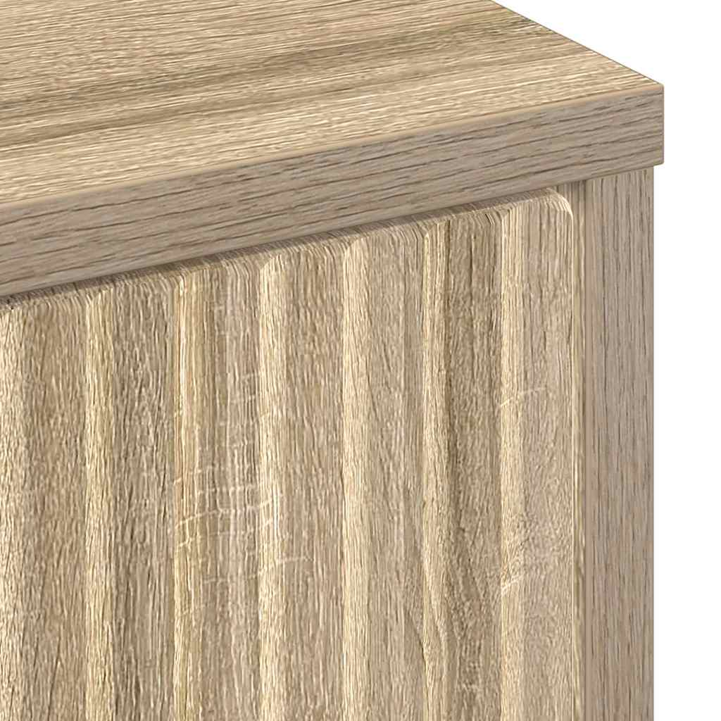 Aparador Roble Sonoma 89,5 x 33 x 82 cm Madera de ingeniería