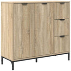 Aparador Roble Sonoma 89,5 x 33 x 82 cm Madera de ingeniería