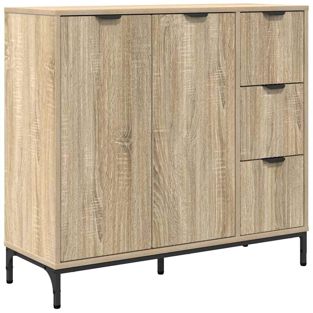 Aparador Roble Sonoma 89,5 x 33 x 82 cm Madera de ingeniería