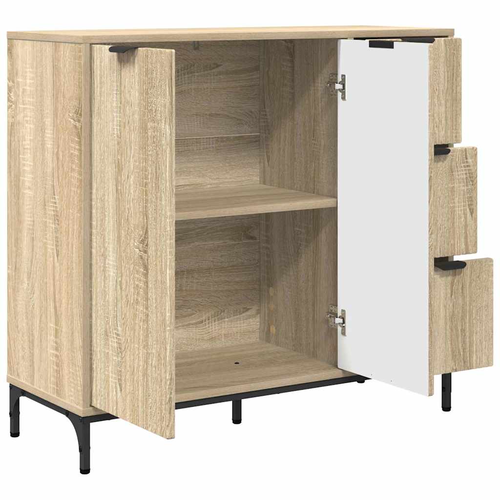 Aparador Roble Sonoma 89,5 x 33 x 82 cm Madera de ingeniería
