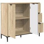 Aparador Roble Sonoma 89,5 x 33 x 82 cm Madera de ingeniería