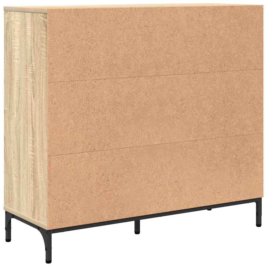 Aparador Roble Sonoma 89,5 x 33 x 82 cm Madera de ingeniería
