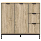 Aparador Roble Sonoma 89,5 x 33 x 82 cm Madera de ingeniería