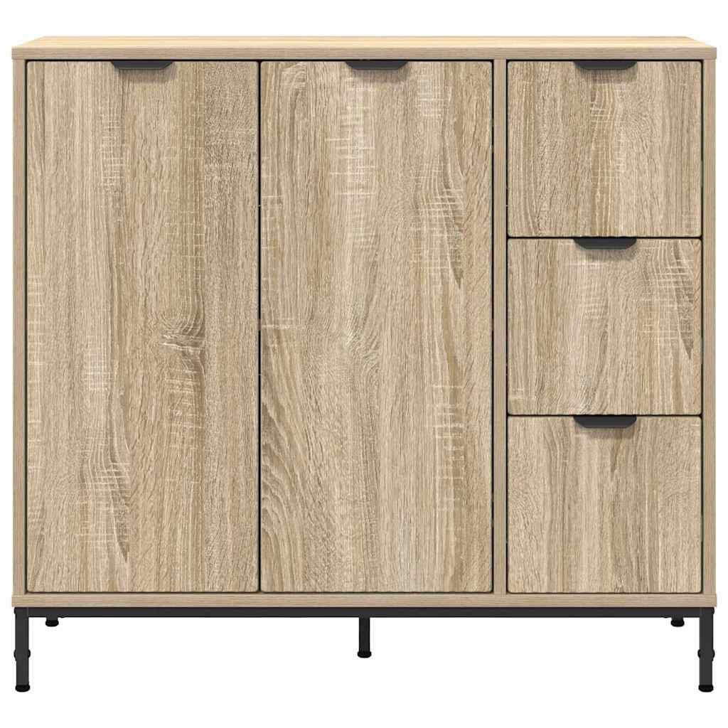 Aparador Roble Sonoma 89,5 x 33 x 82 cm Madera de ingeniería