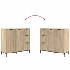Aparador Roble Sonoma 89,5 x 33 x 82 cm Madera de ingeniería