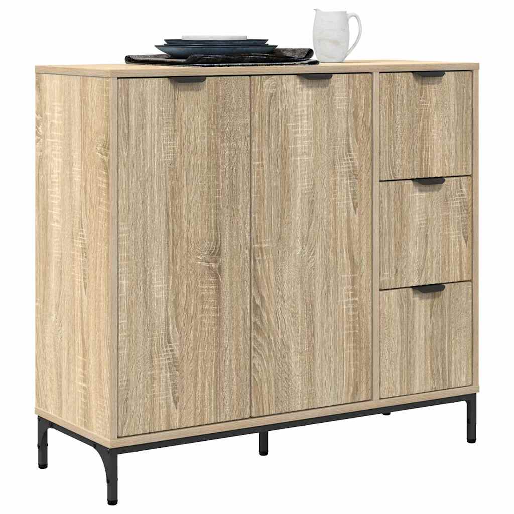Aparador Roble Sonoma 89,5 x 33 x 82 cm Madera de ingeniería
