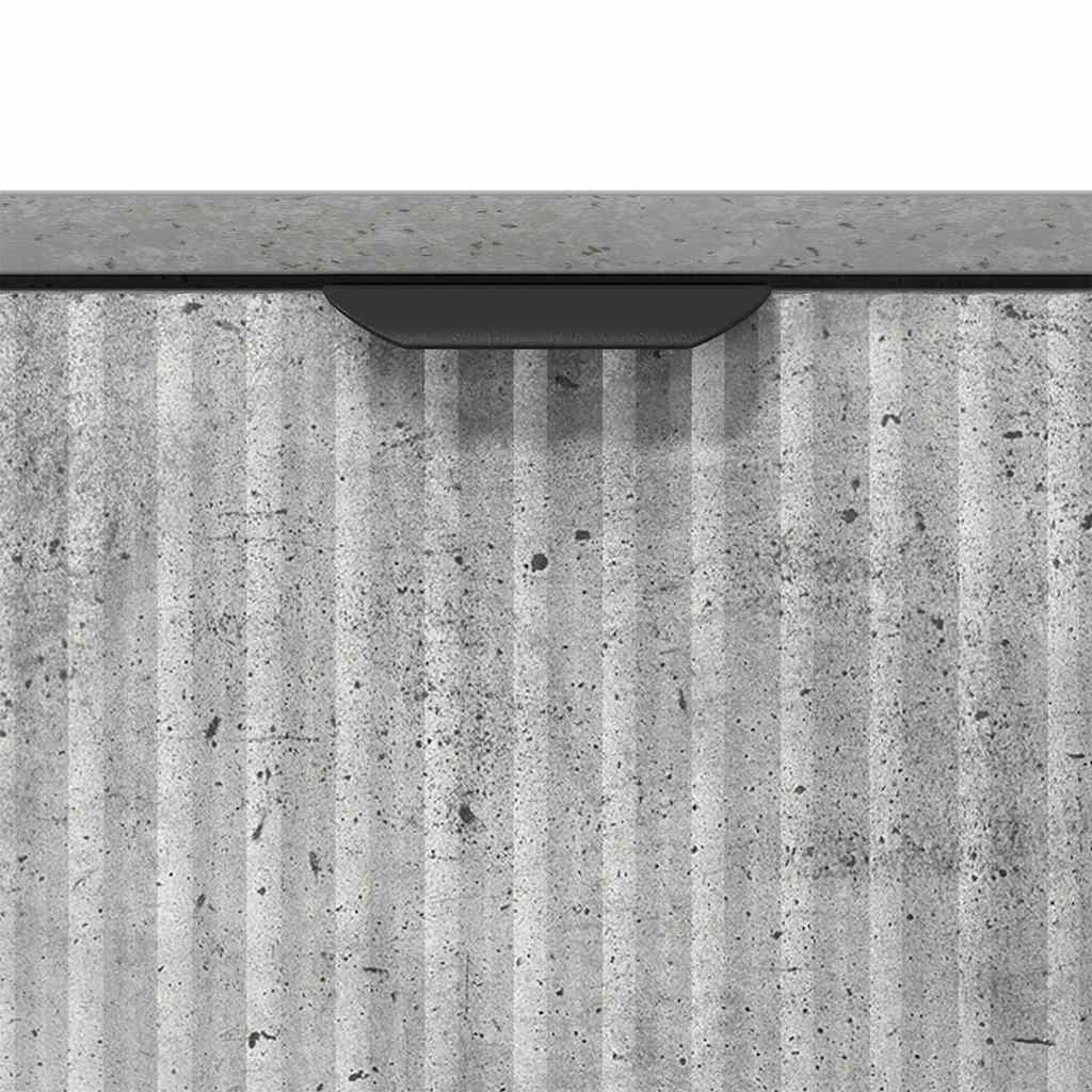 Aparador Gris Concreto 89,5 x 33 x 82 cm Madera de ingeniería