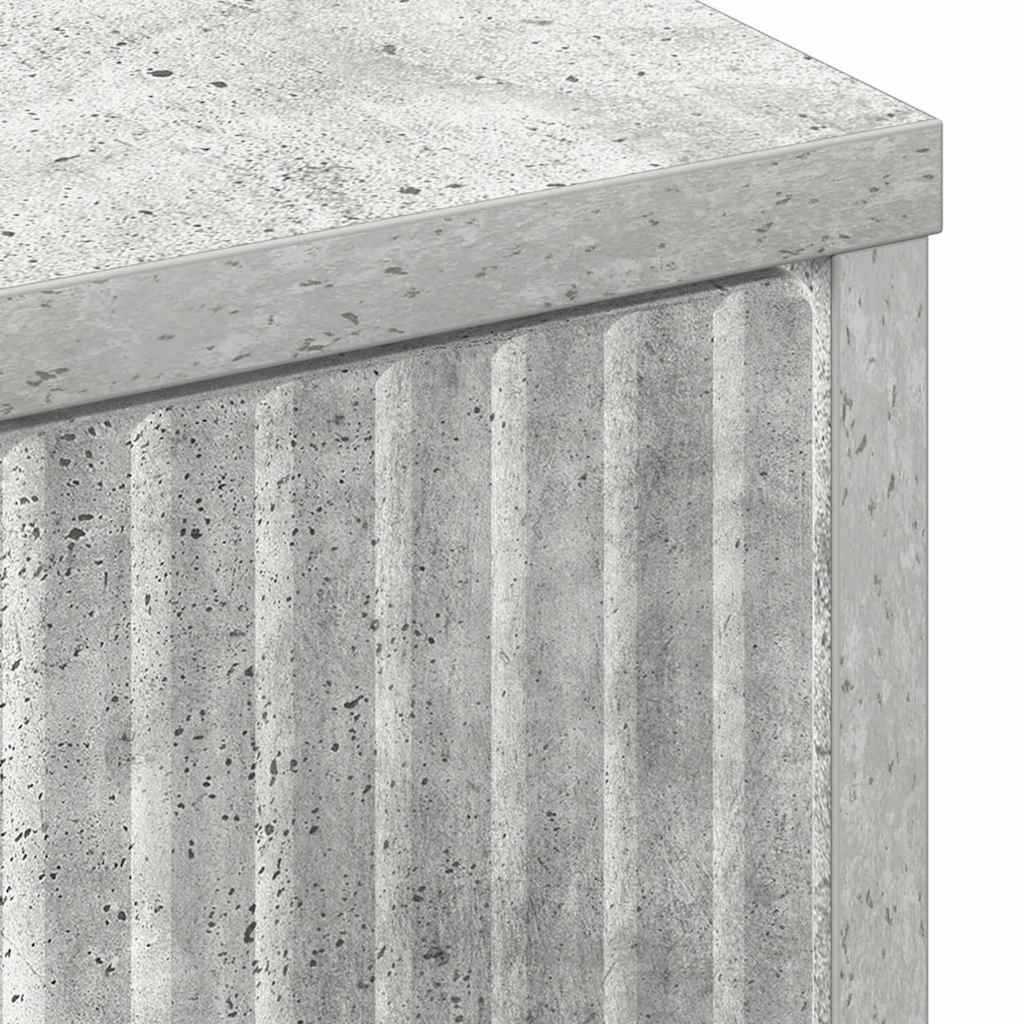 Aparador Gris Concreto 89,5 x 33 x 82 cm Madera de ingeniería