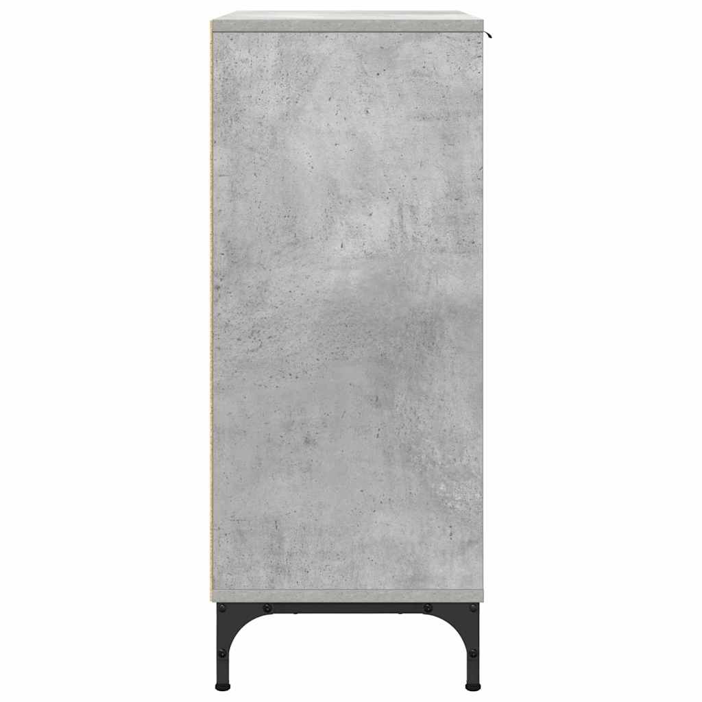 Aparador Gris Concreto 89,5 x 33 x 82 cm Madera de ingeniería