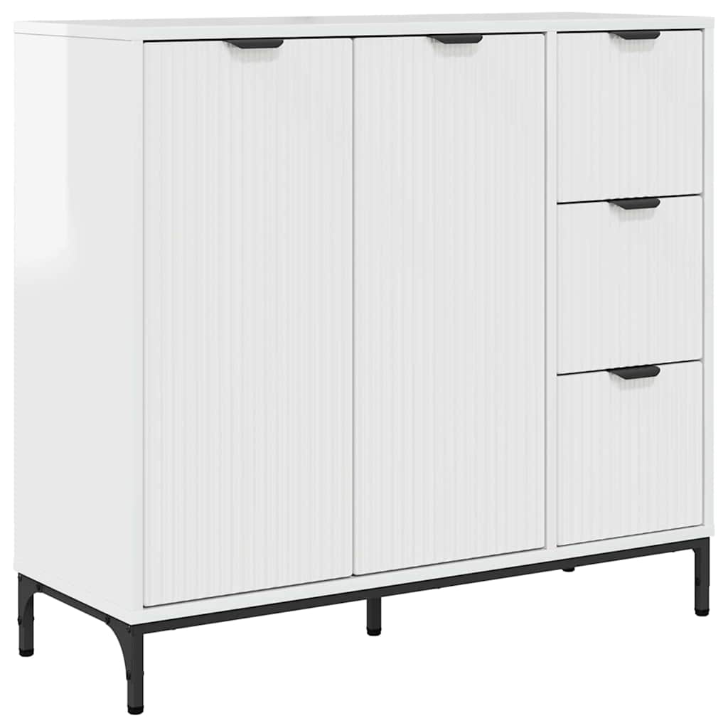 Aparador brillante 89,5 x 33 x 82 cm Madera de ingeniería