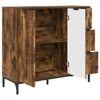 Aparador Roble ahumado 89,5 x 33 x 82 cm Madera de ingeniería