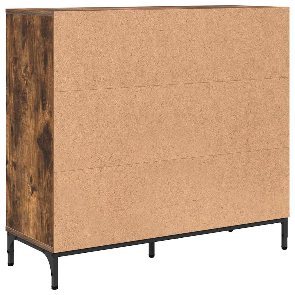 Aparador Roble ahumado 89,5 x 33 x 82 cm Madera de ingeniería