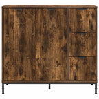 Aparador Roble ahumado 89,5 x 33 x 82 cm Madera de ingeniería
