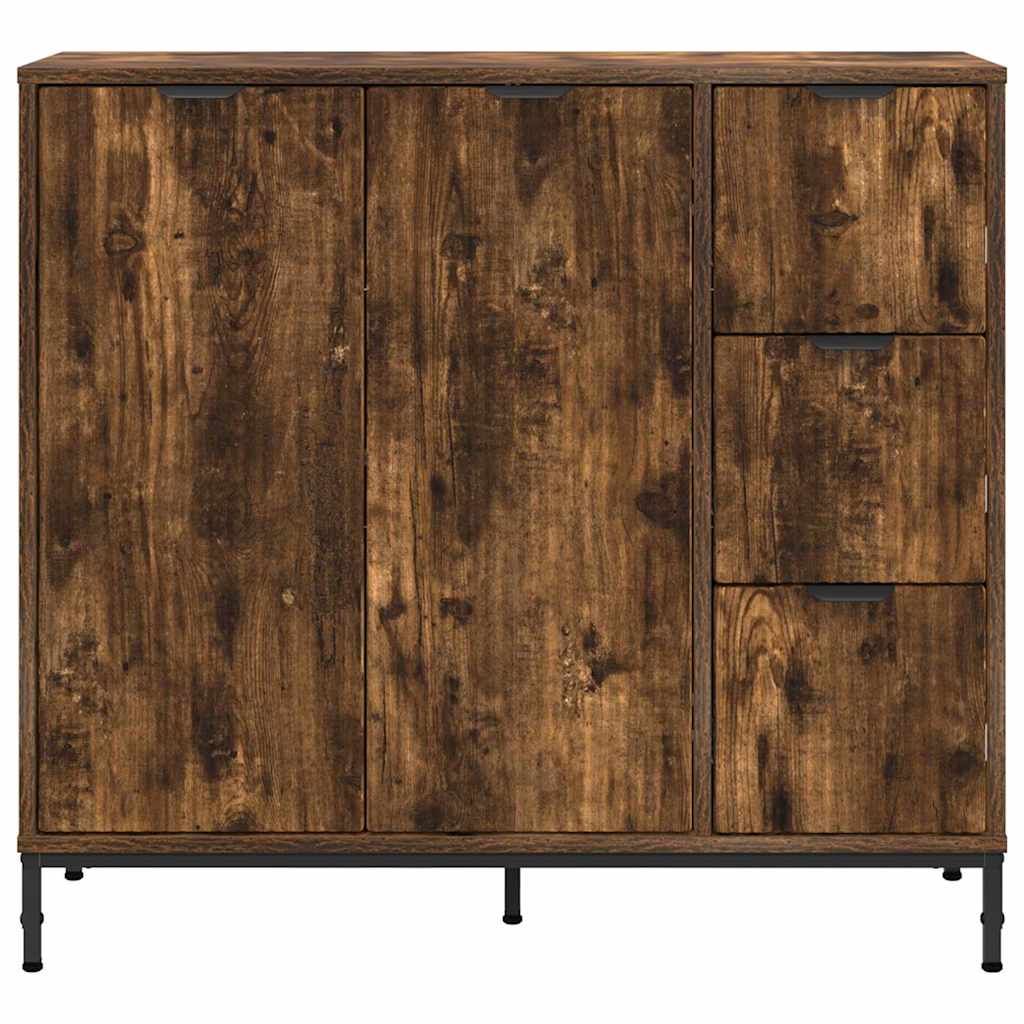 Aparador Roble ahumado 89,5 x 33 x 82 cm Madera de ingeniería