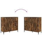 Aparador Roble ahumado 89,5 x 33 x 82 cm Madera de ingeniería