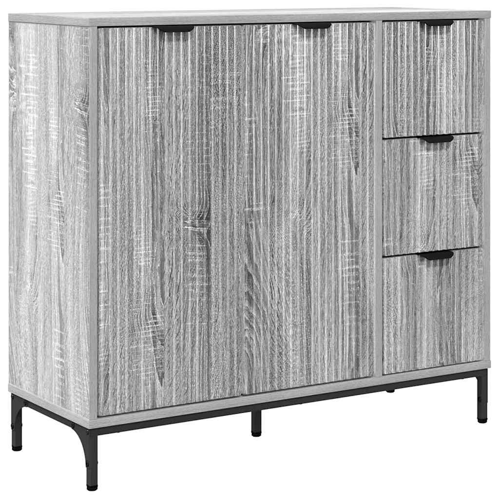 Aparador Gris Sonoma 89,5 x 33 x 82 cm Madera de ingeniería