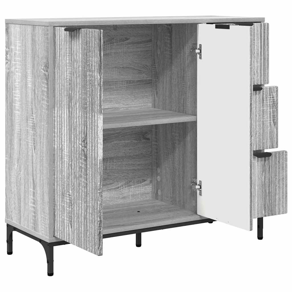 Aparador Gris Sonoma 89,5 x 33 x 82 cm Madera de ingeniería