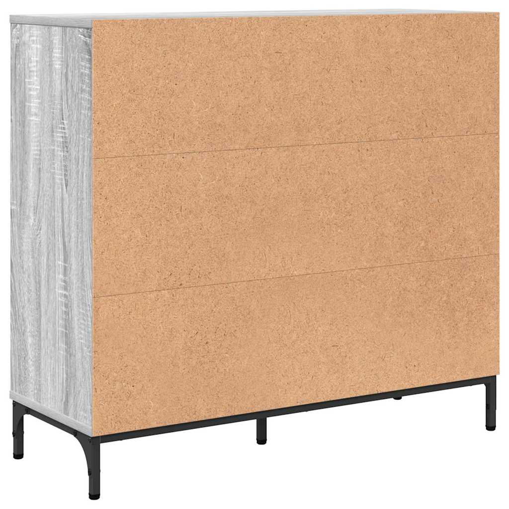 Aparador Gris Sonoma 89,5 x 33 x 82 cm Madera de ingeniería