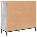 Aparador Gris Sonoma 89,5 x 33 x 82 cm Madera de ingeniería
