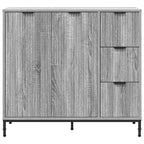 Aparador Gris Sonoma 89,5 x 33 x 82 cm Madera de ingeniería