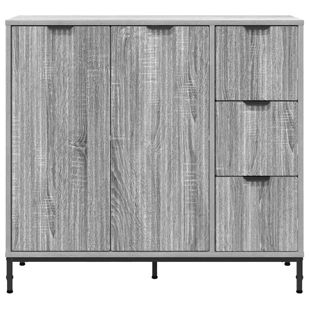 Aparador Gris Sonoma 89,5 x 33 x 82 cm Madera de ingeniería